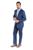 Modern Fit Beautiful Blue Two Piece Suit B-Beautiful Blue