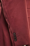 Modern Fit Dark Red Sport Jacket B-Cer-642