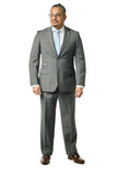Classic Fit Grey Check Two Piece Suit ST-20FW9
