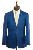 Classic Fit Blue on Blue Texture Sport Jacket ST-LX-421