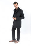 Black Classic Fit Overcoat