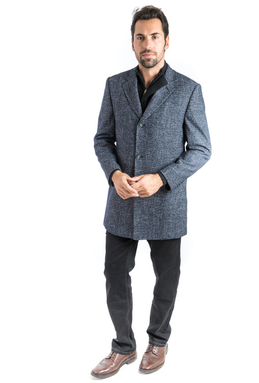 Black Riches Classic Fit Overcoat