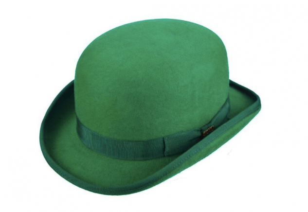 Green felt bowler hat sales