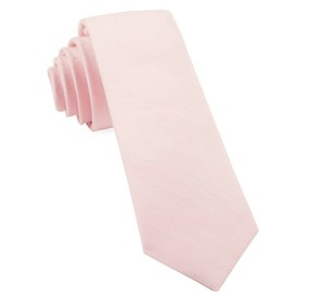 Blush Linen Row Necktie