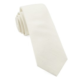 Ivory Bulletin Dot Necktie