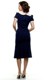 Navy Raileen Fitted Dress by Stop Staring!