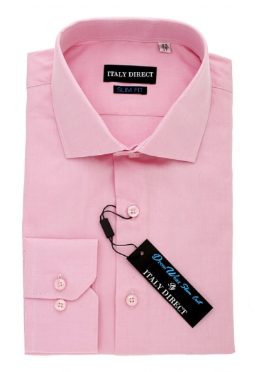 Pink Slim Fit Dress Shirt