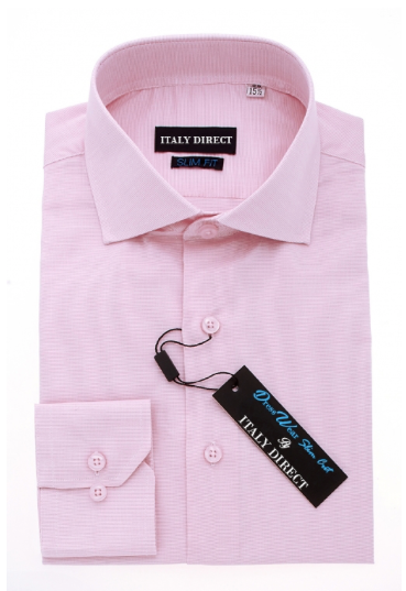 Baby Pink Slim Fit Dress Shirt