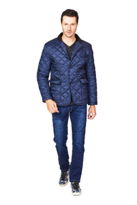 Navy Quilted Jacket