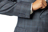 Classic Fit Grey and Blue Sport Jacket ST-SJ-408