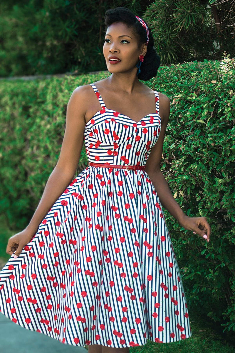 Be Mine 1950's Sweet Cherry Swing Dress by Stop Staring!