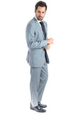 Modern Fit Lite Grey Two Piece Suit B-Lite Grey