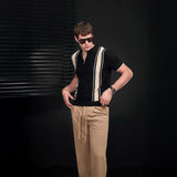 Retro Stripe + Solace SET - BROWN/BLACK/KHAKI