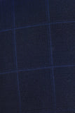 Navy Shadow Windowpane 3 Piece Suit