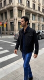 Radiant Embellished Denim Jkt + Echoed Harmony - El Baron + Gleam In Style Pant BLUE/TEAL/BLACK