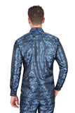 Two Tone Floral Long Sleeve Shirt