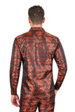 Two Tone Floral Long Sleeve Shirt