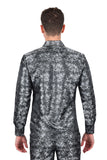 Two Tone Floral Long Sleeve Shirt
