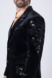 Palermo Passion Velvet Sequin Blazer