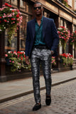 Two Tone Floral Pants