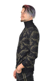 De Angelo Floral Turtleneck Sweater