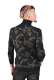 De Angelo Floral Turtleneck Sweater
