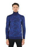 De Angelo Floral Turtleneck Sweater
