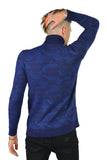 De Angelo Floral Turtleneck Sweater