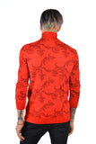 De Angelo Floral Turtleneck Sweater