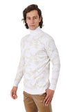 De Angelo Floral Turtleneck Sweater