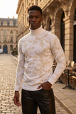 De Angelo Floral Turtleneck Sweater
