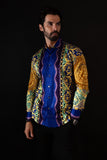 Glance of Medusa Rhinestone Long Sleeve Shirt