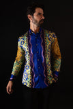 Glance of Medusa Rhinestone Long Sleeve Shirt