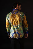 Glance of Medusa Rhinestone Long Sleeve Shirt