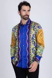 Glance of Medusa Rhinestone Long Sleeve Shirt