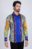 Glance of Medusa Rhinestone Long Sleeve Shirt
