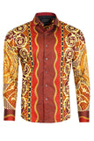 Glance of Medusa Rhinestone Long Sleeve Shirt