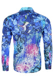 Roma Peacock Rhinestone Long Sleeve Shirt