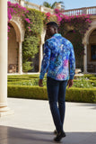 Roma Peacock Rhinestone Long Sleeve Shirt