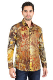 Roma Peacock Rhinestone Long Sleeve Shirt