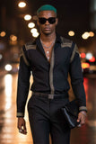 Bad Boy Rivet-Studded Long Sleeve Shirt