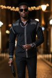 Bad Boy Rivet-Studded Long Sleeve Shirt