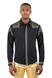 Bad Boy Rivet-Studded Long Sleeve Shirt