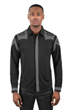 Bad Boy Rivet-Studded Long Sleeve Shirt