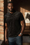 Polka Velvet Polo Shirt