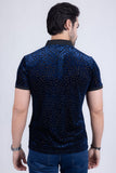 Polka Velvet Polo Shirt