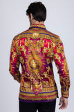 Leaning Mode Rhinestone Long Sleeve Shirt