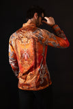 Leaning Mode Rhinestone Long Sleeve Shirt