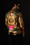 West Dragon Rhinestone Long Sleeve Shirt