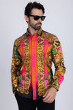 West Dragon Rhinestone Long Sleeve Shirt